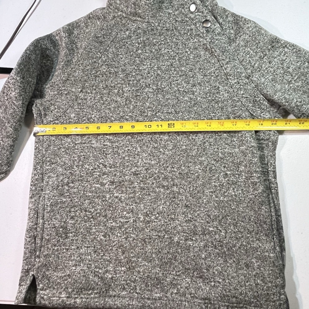 Eddie Bauer Pullover Womens Side Snap Mock Neck Sage Green Size Large EUC - Picture 6 of 8